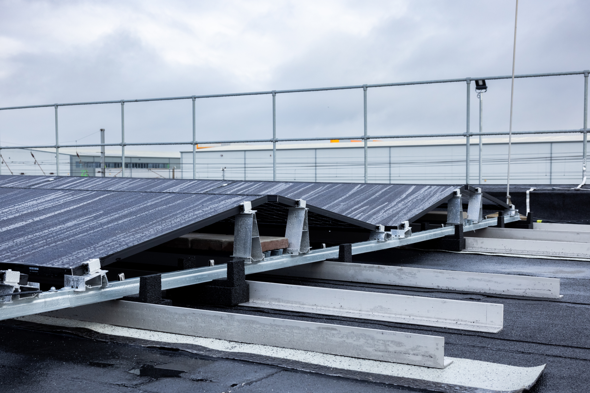 Structural steel strengthening to support solar PV installation