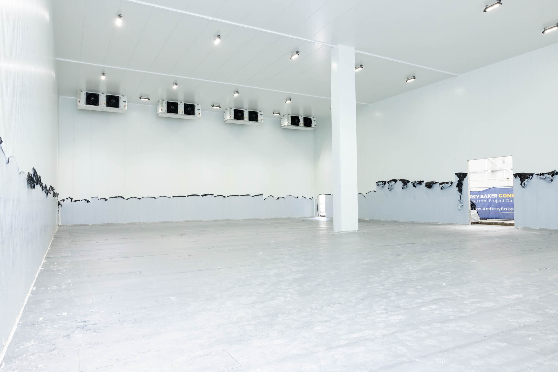 Internal view of temperature-controlled storage area at -22c