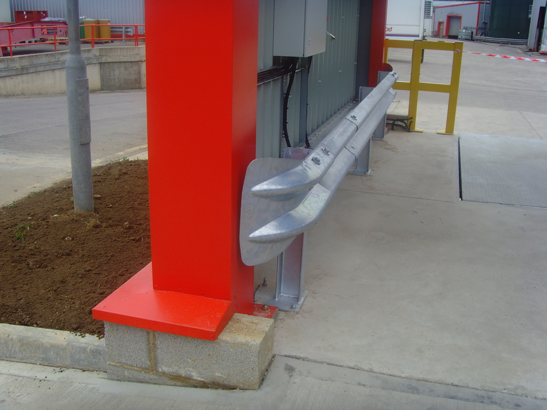 detail of canopy waterproof joint or covering